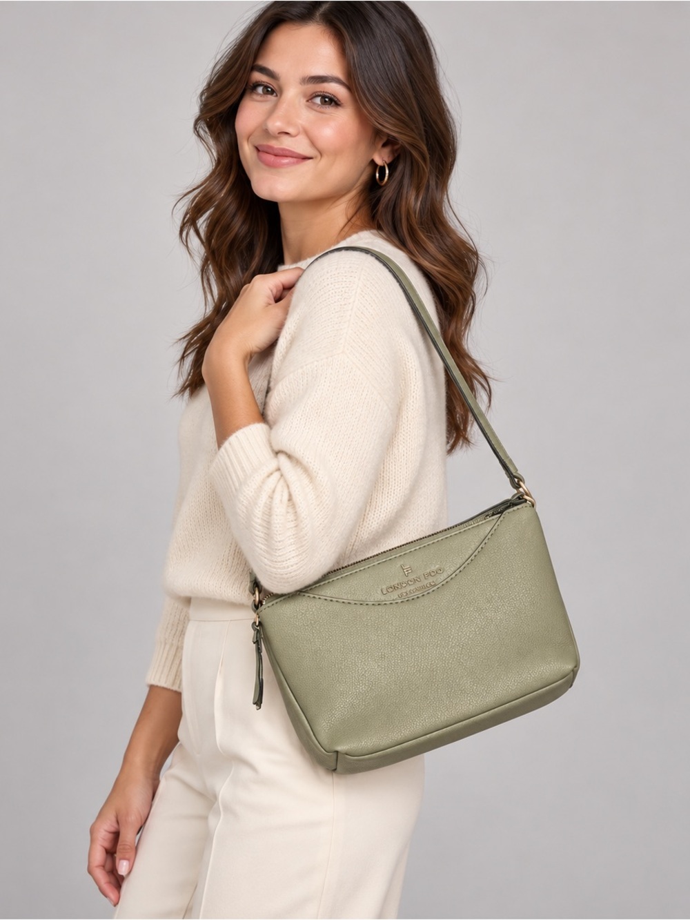 London Fog 100th Anniversary Crossbody Olive NWT's